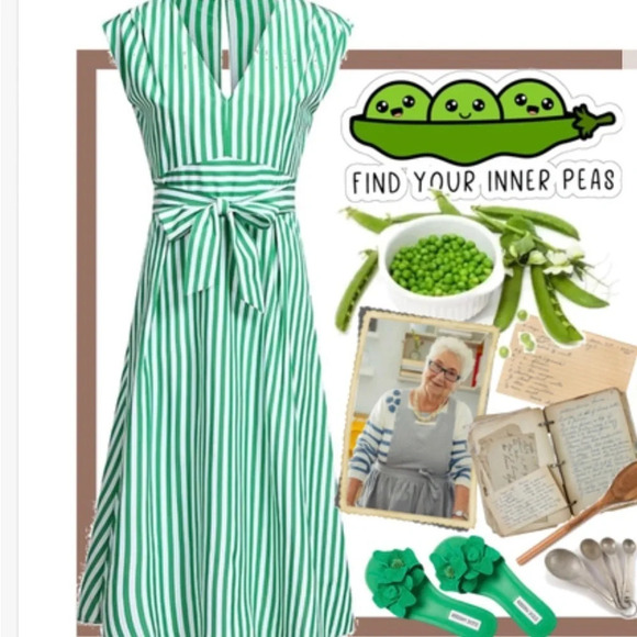 Casual Stripe Printing Off Shoulder Sleeveless Dress - Picture 2 of 8